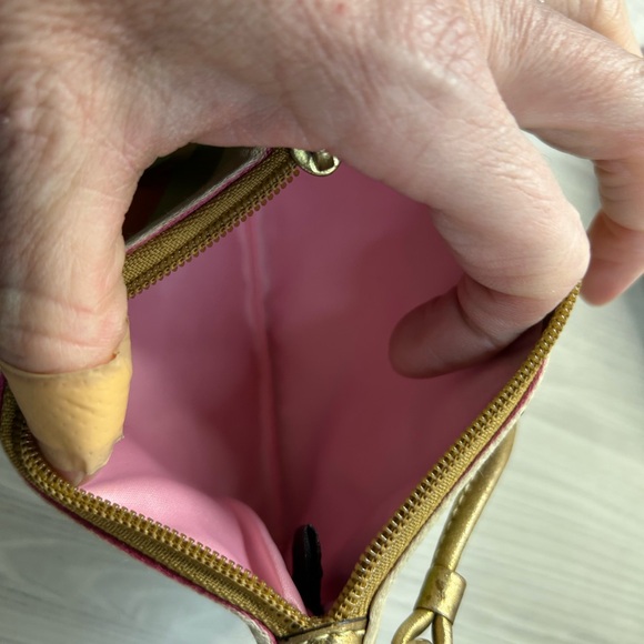 Coach Legacy Stripe Wristlet wallet small bag coin purse - Picture 4 of 5